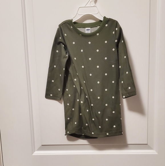 12/$30 sage green polka dot sleep shirt/dress - 18 to 24 months - Picture 5 of 7